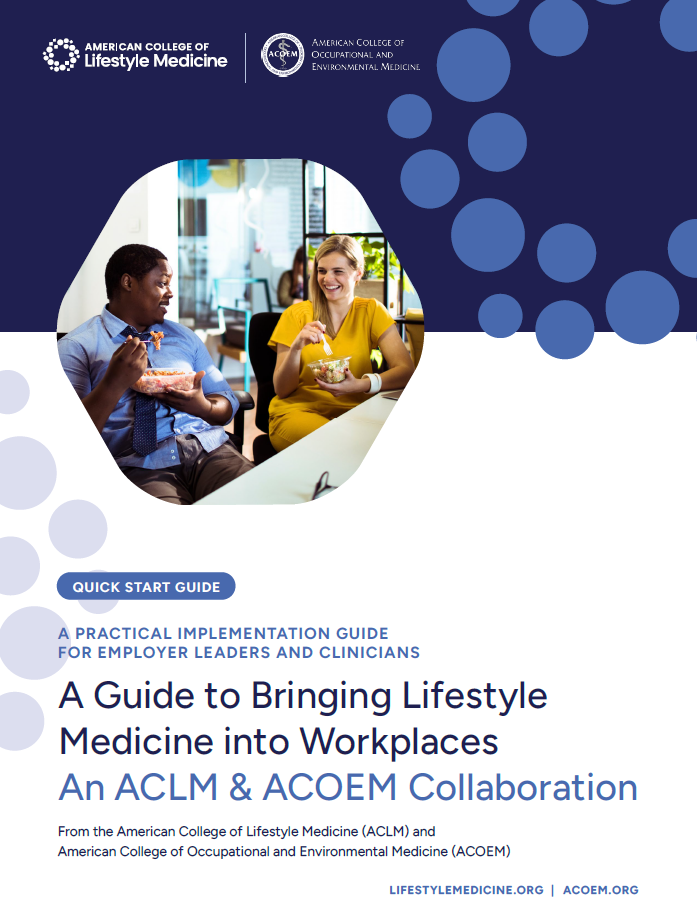 Bringing Lifestyle Medicine into Workplaces